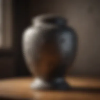 Elegant Urn with Paw Print Design Elegant urn with paw print design