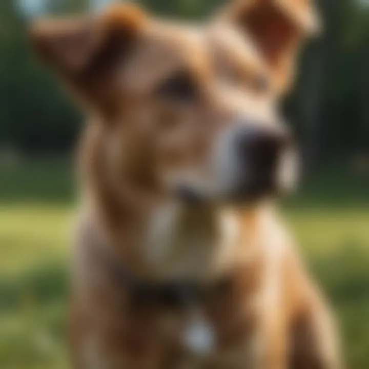 A dog responding positively to clicker training