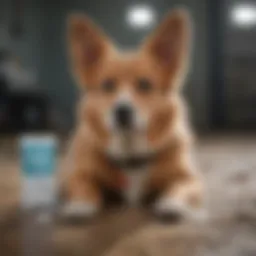 A collection of dog safe wipes displayed in a clean environment