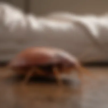 A visualization of a home environment with hidden bed bug nesting spots