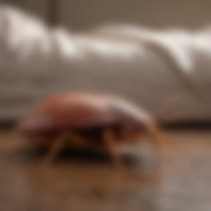 A visualization of a home environment with hidden bed bug nesting spots