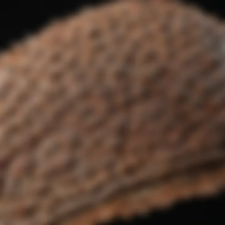 Close-up of Turkey Tail mushroom showing intricate patterns