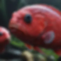 Majestic Flowerhorn showing vibrant colors