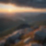 Stunning panoramic view from the summit of the highest point in North Carolina