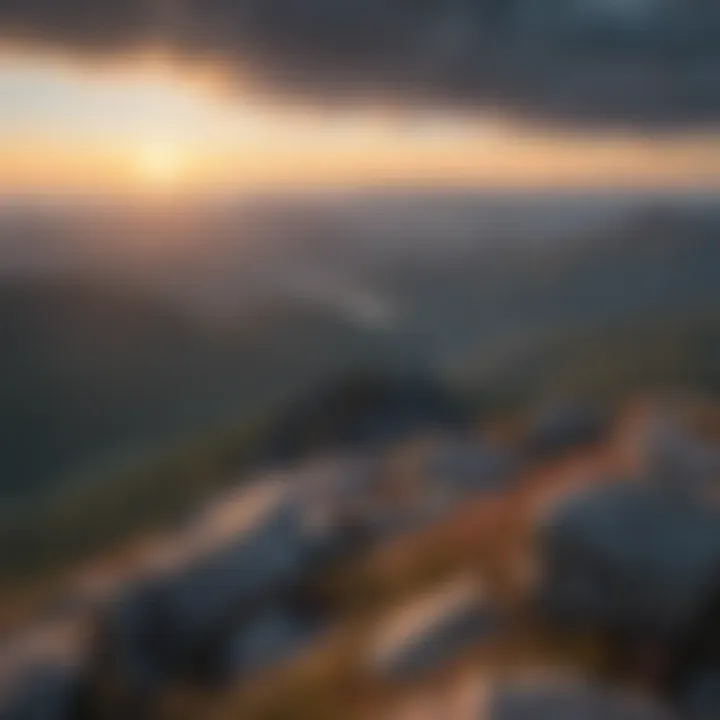 Stunning panoramic view from the summit of the highest point in North Carolina