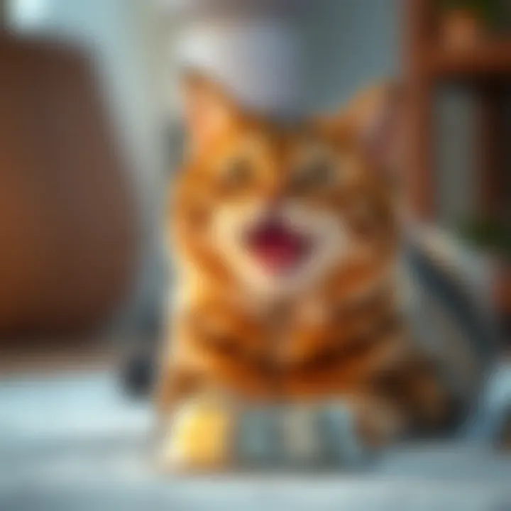 A healthy cat enjoying Iams Gentle Cat Food
