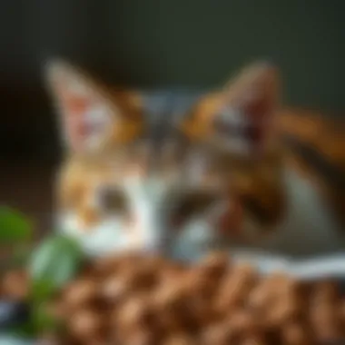 Close-up of Iams Gentle Cat Food ingredients