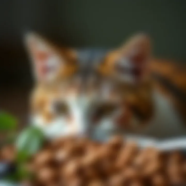 Close-up of Iams Gentle Cat Food ingredients