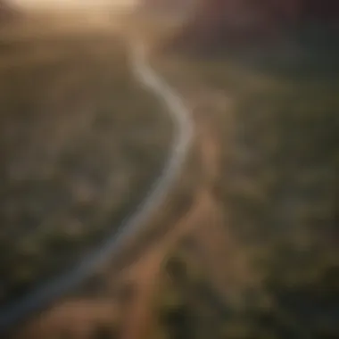 Aerial view of King Ranch in Texas showcasing vast landscapes