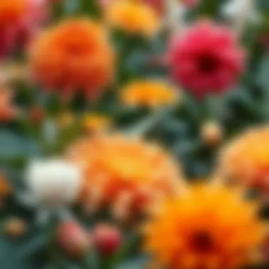 Diverse Array of Large Blooming Species A diverse array of large blooming species in full bloom