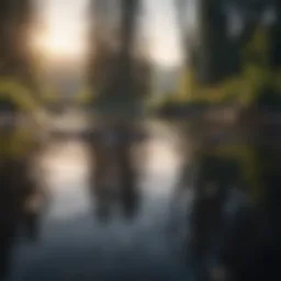Tranquil Reflections at Dawn