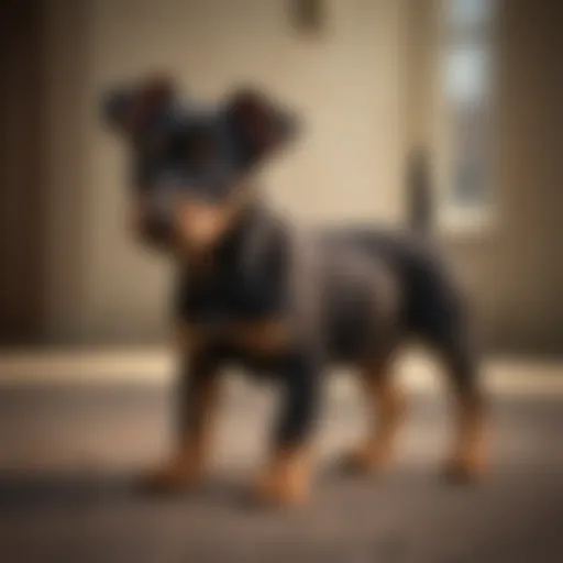 Elegant Manchester Terrier Puppy