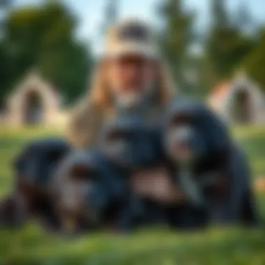 Reputable breeder showcasing Newfoundland puppies