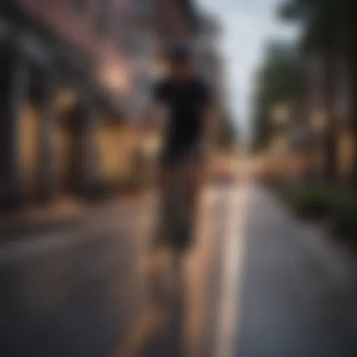 Cyclist on Downtown Orlando Trail