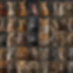 A vibrant collage of various animal species symbolizing diversity in preferences.