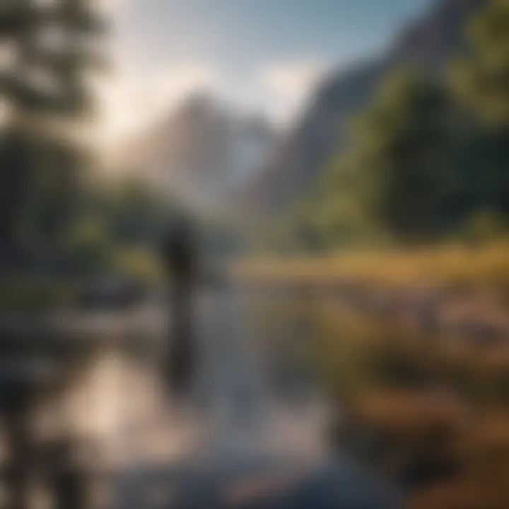 Breathtaking view of Texas wilderness showcasing majestic mountains and wildlife.