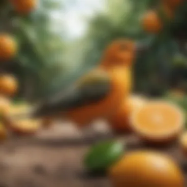 Citrus fruits and peels