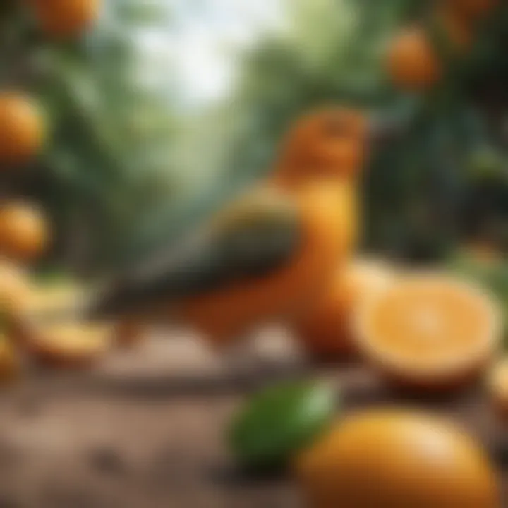 Citrus fruits and peels
