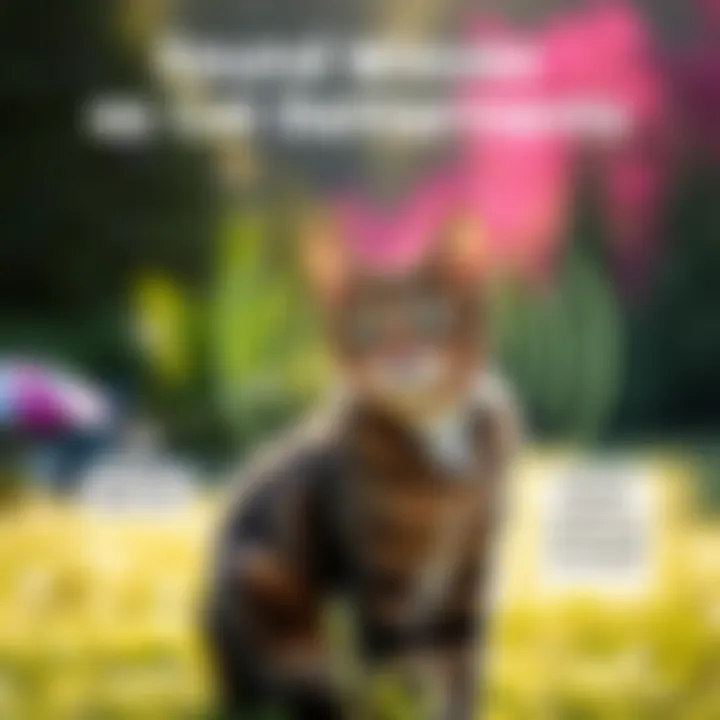 Diagram illustrating how sound waves deter cats