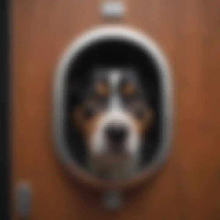 Sleek and Stylish Dog Door Model