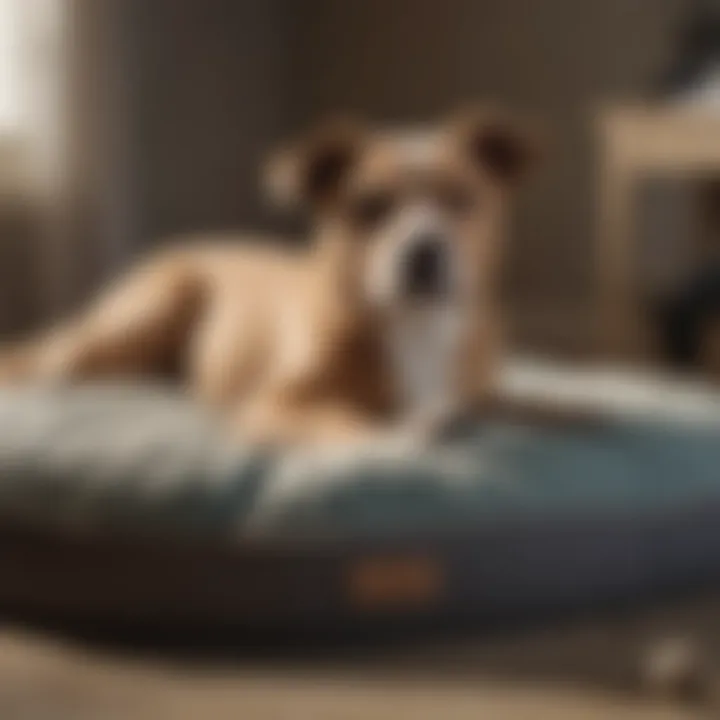 Orthopedic Support in Flat Dog Bed