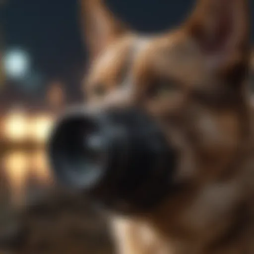 A sleek pet camera with night vision capability