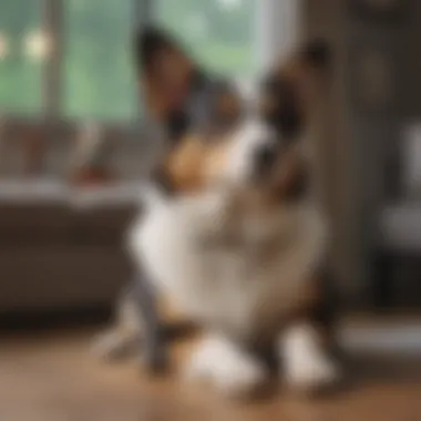 The Comfort of a Cardigan Welsh Corgi at Home Cardigan Welsh Corgi relaxing comfortably at home