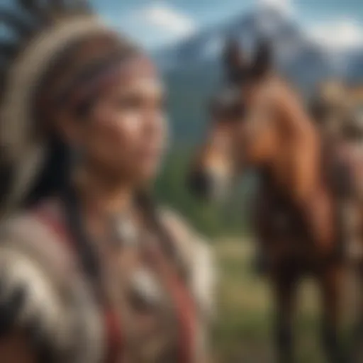 Blackfoot Indian traditional attire showcasing cultural heritage