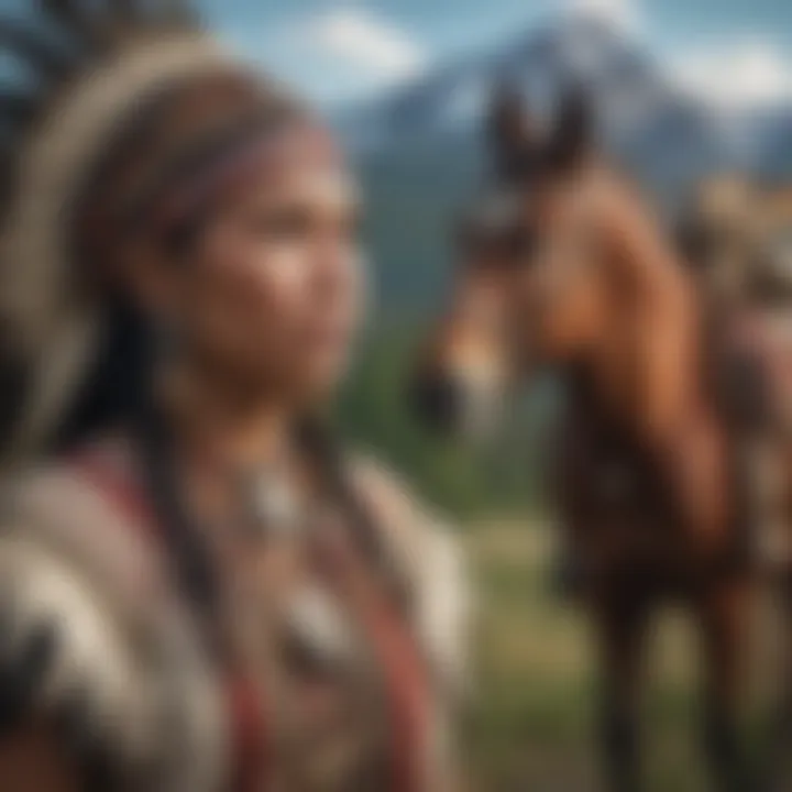 Blackfoot Indian traditional attire showcasing cultural heritage