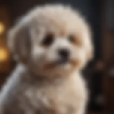 Fluffy Coat of a Maltipoo Close-up of a Maltipoo's fluffy coat