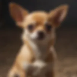 Charming Chihuahua showcasing its petite stature