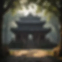 Ancient Temple Setting in Hanoi