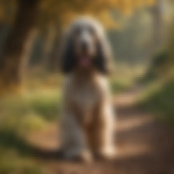 Majestic Afghan Hound on a Nature Walk