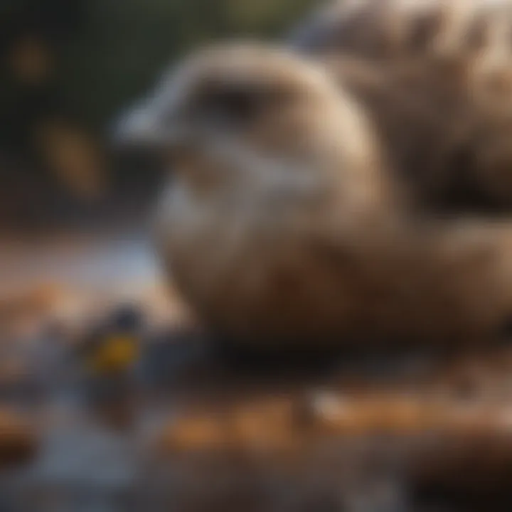 Graphic illustrating an avian experiencing an absence seizure