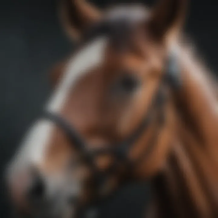 Visual representation of an equine suffering from a tonic-clonic seizure