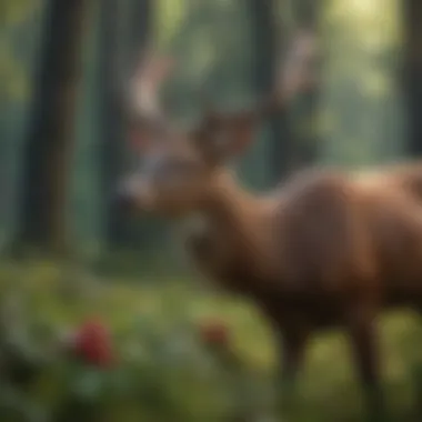 Deer Eating Wild Berries