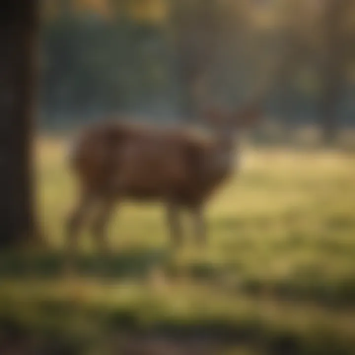 Deer Grazing on Nutrient-Rich Pasture