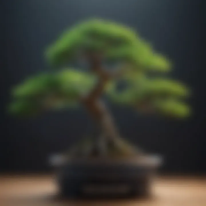 Exquisite Bonsai Tree Display