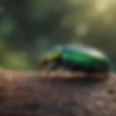 Exquisite Jewel Beetle in Natural Habitat