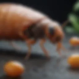 Flea life cycle diagram