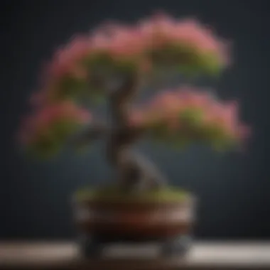 Exquisite Floral Bonsai in Full Bloom