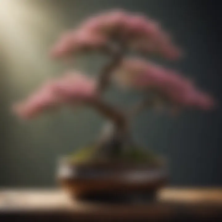 Flowering Bonsai Tree Close-Up