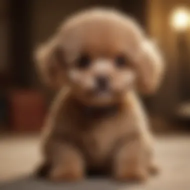 Fluffy Toy Poodle Puppy