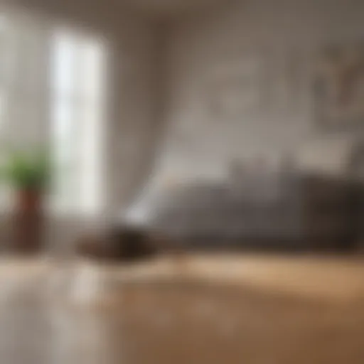 A fogger bomb dispersing pest control solution in a room