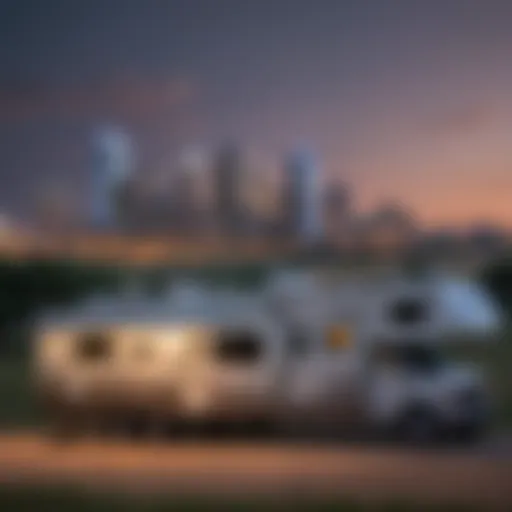 RV Camping under the Fort Worth Skyline