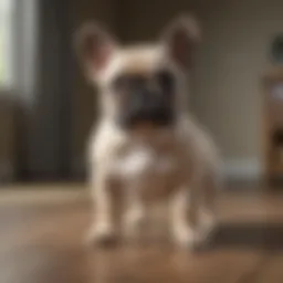 French Bulldog Puppy Learning Obedience Command