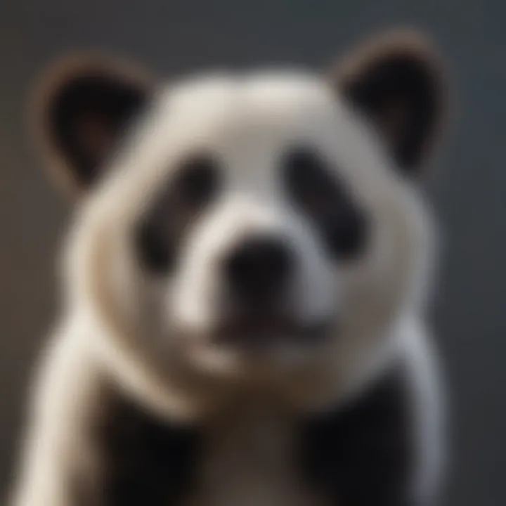 Furry Dog with Resemblance to a Panda
