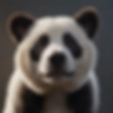 Furry Dog with Resemblance to a Panda Furry Dog with Resemblance to a Panda