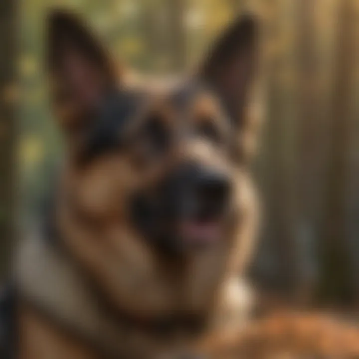 Close-up of specialized dog food for German Shepherds