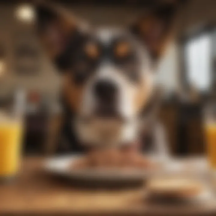 Happy dog enjoying gluten-free meal